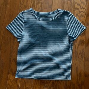 American Eagle Striped Crop Top
